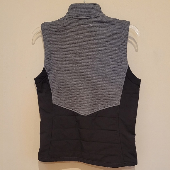 Spyder Gray Zip-Up fleece vest - Picture 9 of 14